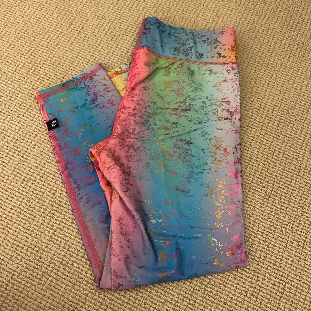 Terez Multicolor Metallic Leggings